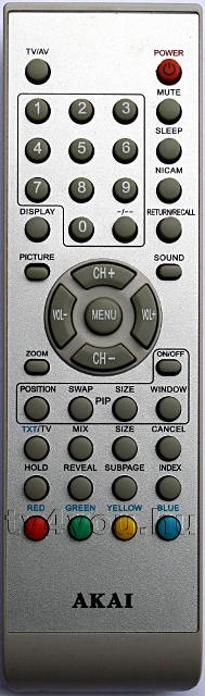 A AKAI távirányítók 100%-osan helyettesítik az eredetit.